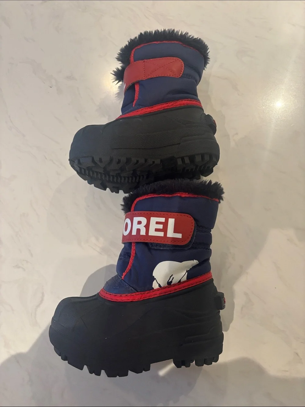SOREL Kids' Winter Boots - Navy & Red